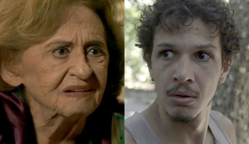Caetana (Laura Cardoso) e Ze Victor (Rafael Losso) de O Outro Lado do Paraiso