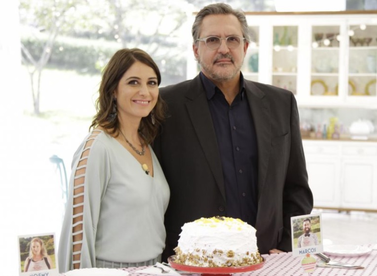 Carol Fiorentino e Fabrizio Fasano no Bake Off