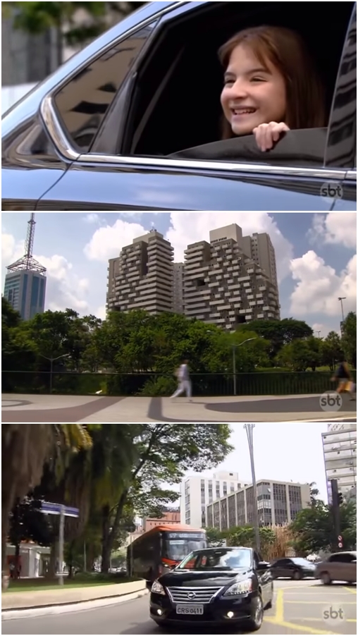 Nas sequências, imagens como a do Museu de Arte Moderna (MASP) e do prédio da TV Gazeta fizeram parte das cenas exibidas na novela. Ao passar o museu Casa das Rosas no final da Avenida Paulista, o veículo vira a direita pela Praça Oswaldo Cruz onde está a Rua Dr. Rafael de Barros, localizada no bairro do Paraíso com o Jardins.