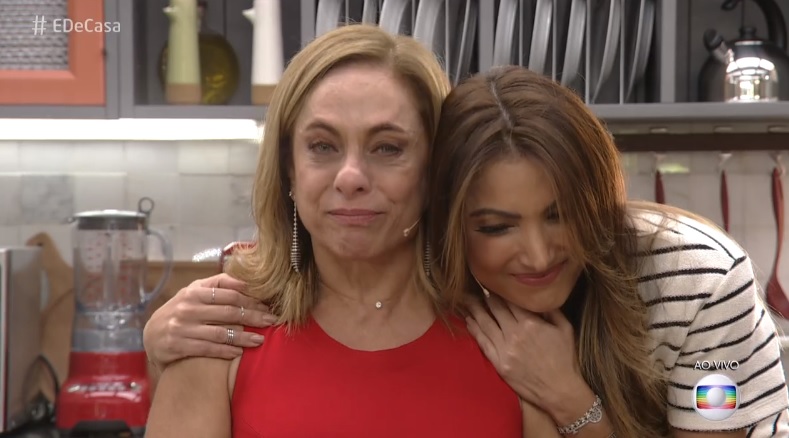 Cissa Guimaraes se emocionou no encerramento do E de Casa