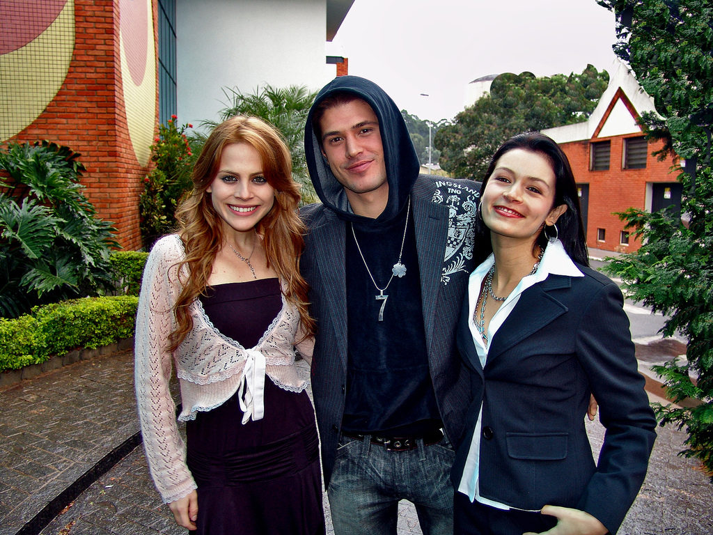 Marisol Ribeiro, Dado Dolabella e Bianca Castanho protagonizaram a novela Cristal, no SBT (Divulgação)