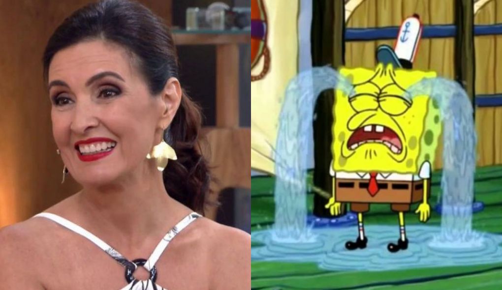 Fatima Bernardes e Bob Esponja