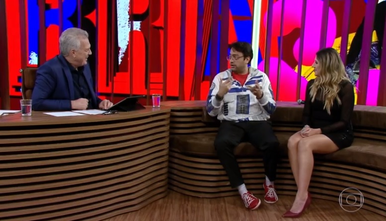 Fernando Caruso e Dani Calabresa no Conversa com Bial