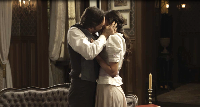 Jorge (Murilo Rosa) e Ema (Agatha Moreira) de Orgulho e Paixao