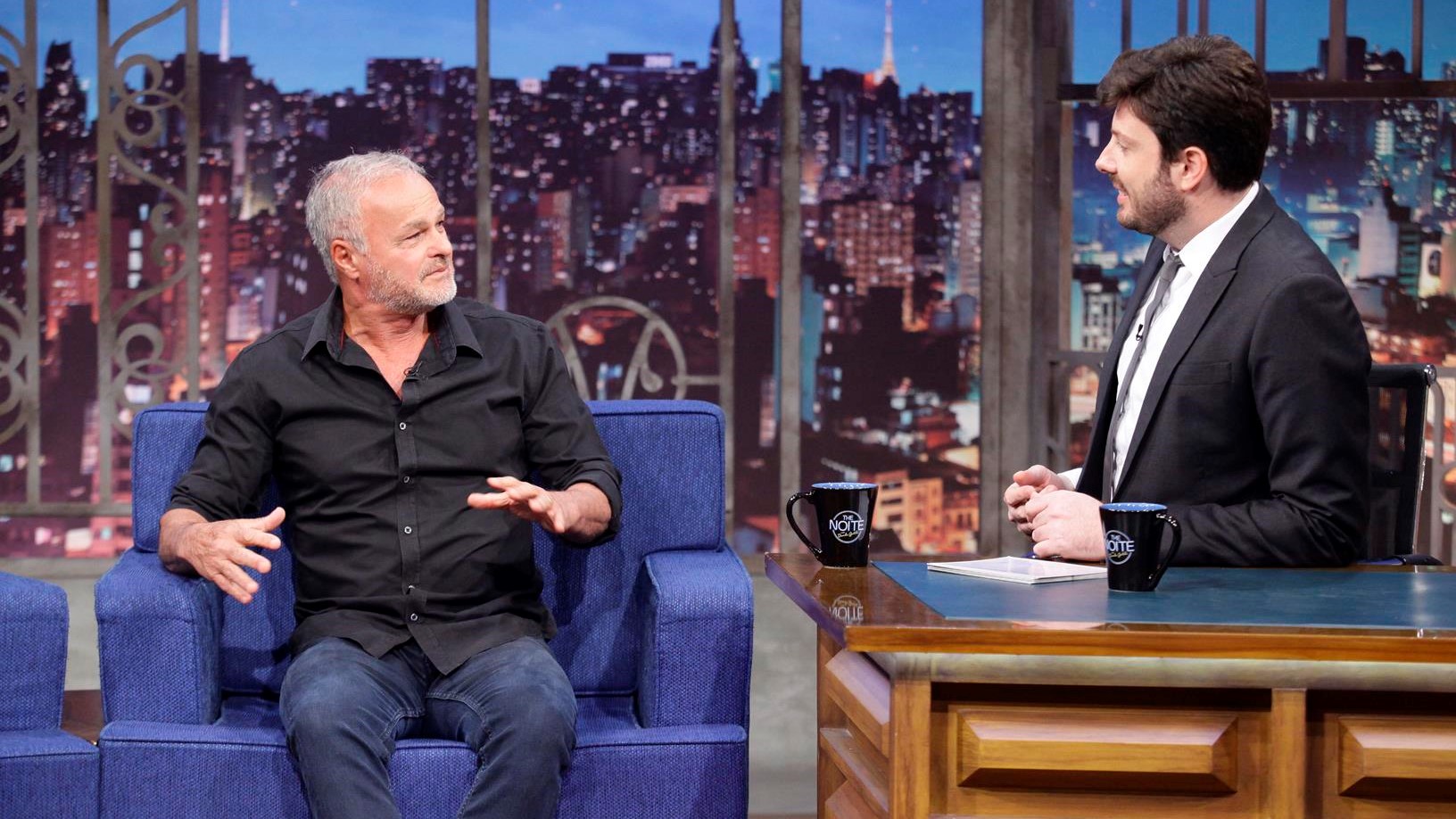 Kadu Moliterno e Danilo Gentili no The Noite