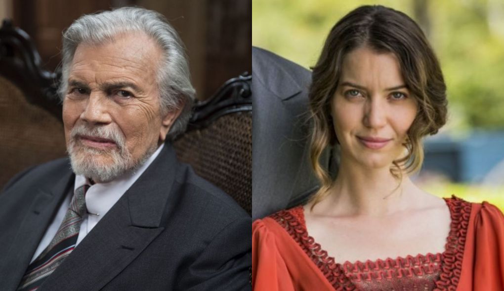 Lorde Williamson (Tarcisio Meira) e Elisabeta (Nathalia Dill) de Orgulho e Paixao