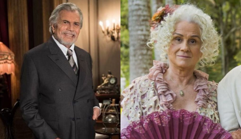 Lorde Williamson (Tarcisio Meira) e Ofelia (Vera Holtz) de Orgulho e Paixao