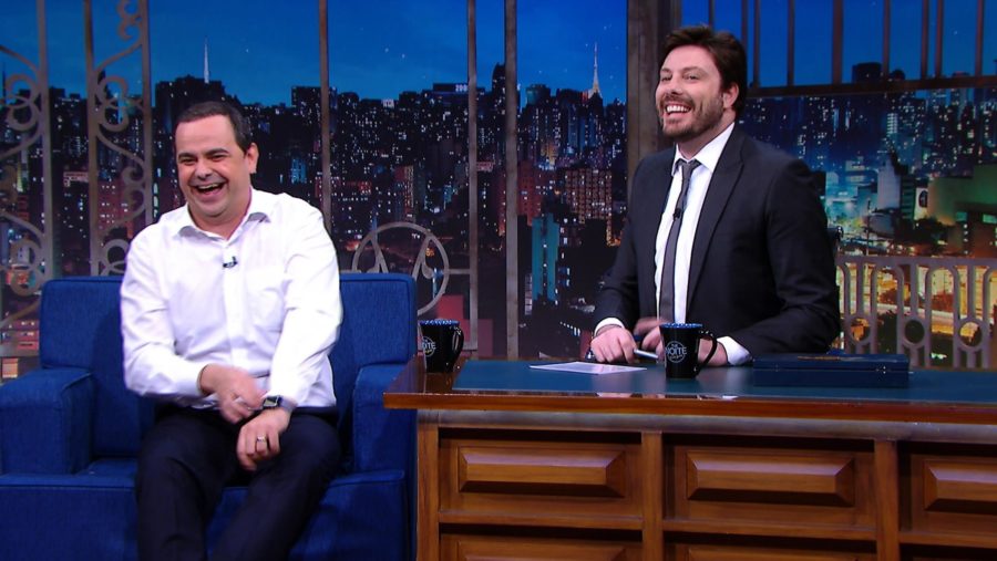 Márvio Lúcio e Danilo Gentili no The Noite
