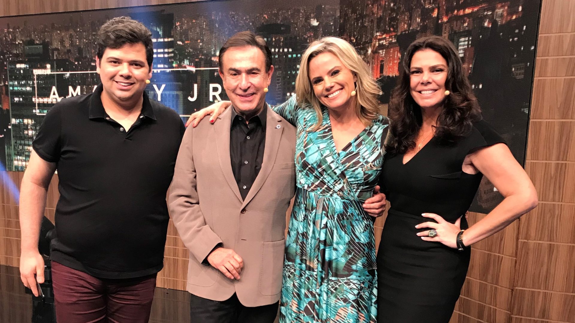 Gustavo Mendes, Amaury Jr., Maria Cândida e Gisele Fraga