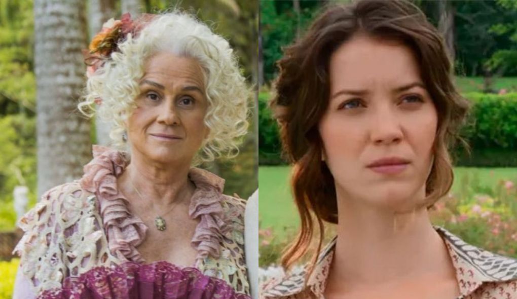 Ofelia (Vera Holtz) e Elisabeta (Nathalia Dill) de Orgulho e Paixao