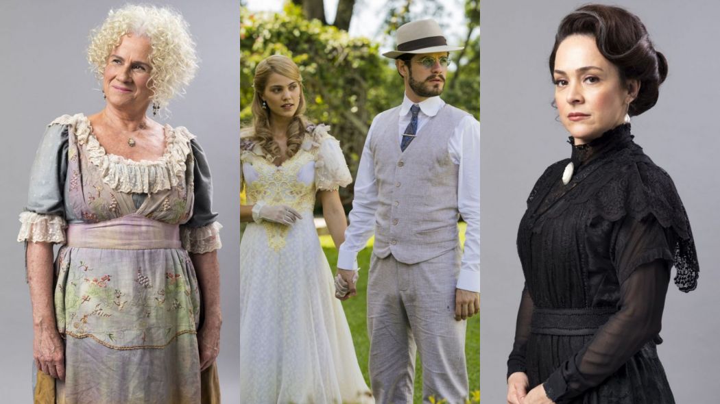Ofelia (Vera Holtz), Jane (Pamela Tome), Camilo (Mauricio Destri) e Julieta (Gabriela Duarte) de Orgulho e Paixao