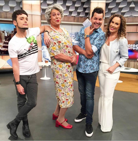 Regina Volpato comanda o Mulheres ao lado de Fefito, Tia e Sylvinho Rezende (Divulgação)
