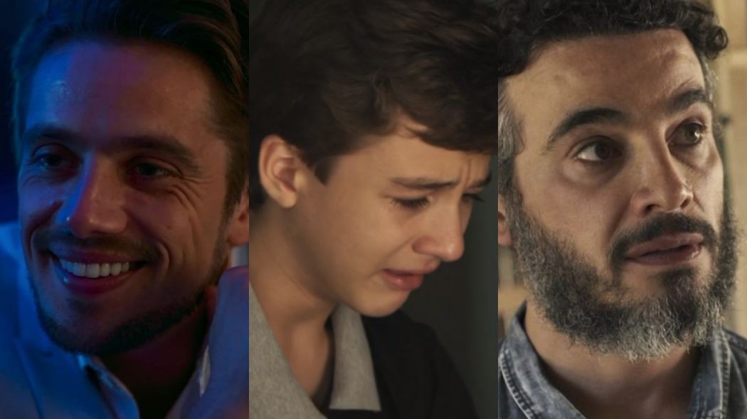 Renato (Rafael Cardoso), Tomaz (Vitor Figueiredo) e Juvenal (Anderson Di Rizzi) de O Outro Lado do Paraiso