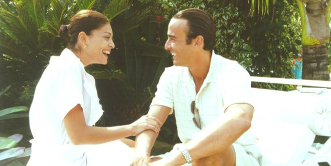 Ritinha (Juliana Paes) e Danilo (Alexandre Borges) de Lacos de Familia