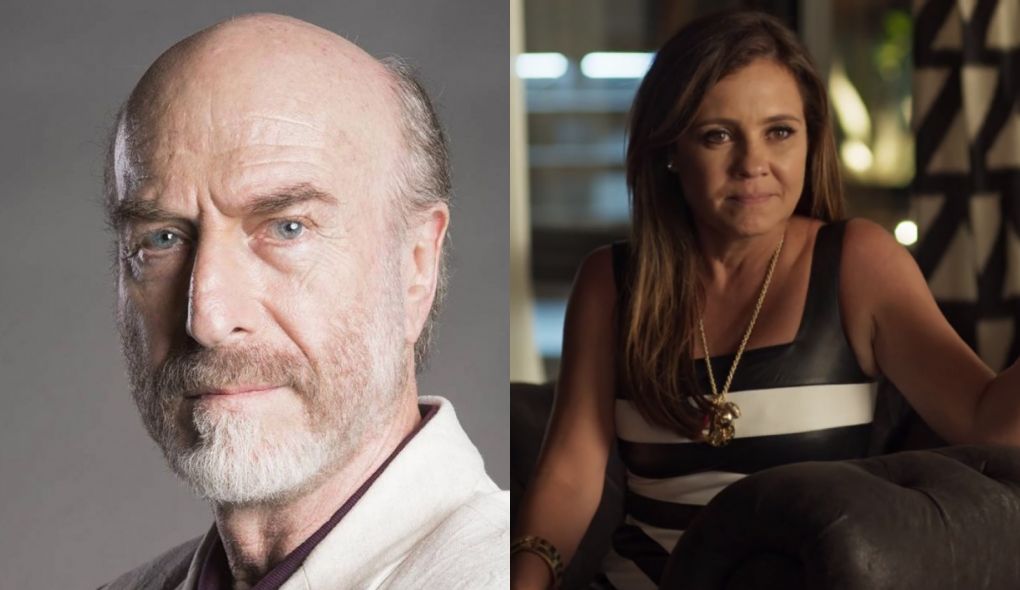 Severo (Odilon Wagner) e Laureta (Adriana Esteves) de Segundo Sol