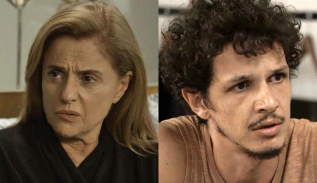 Sophia (Marieta Severo) e Ze Victor (Rafael Losso) de O Outro Lado do Paraiso