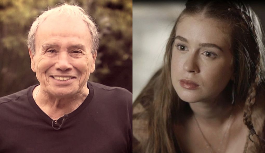 Stenio Garcia e Amalia (Marina Ruy Barbosa) de Deus Salve o Rei