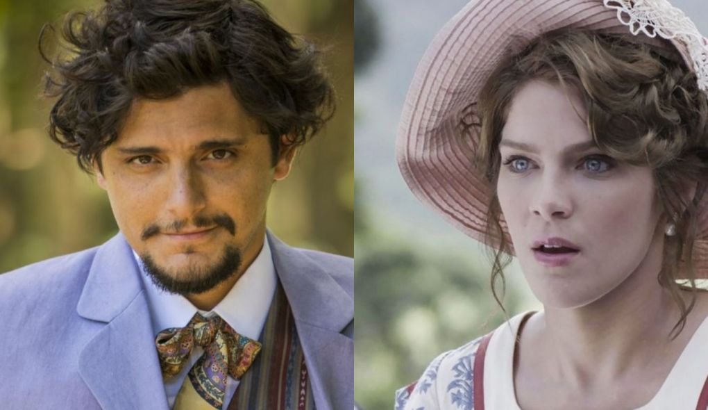 Uirapuru (Bruno Gisoni) e Charlotte (Isabella Santoni) de Orgulho e Paixao