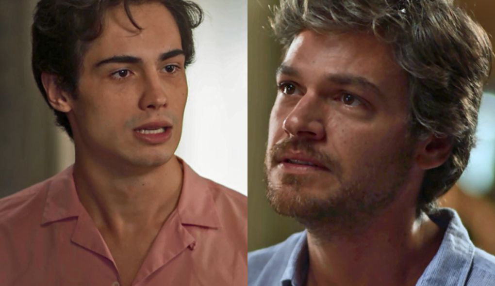 Valentim (Danilo Mesquita) e Beto (Emilio Dantas) de Segundo Sol
