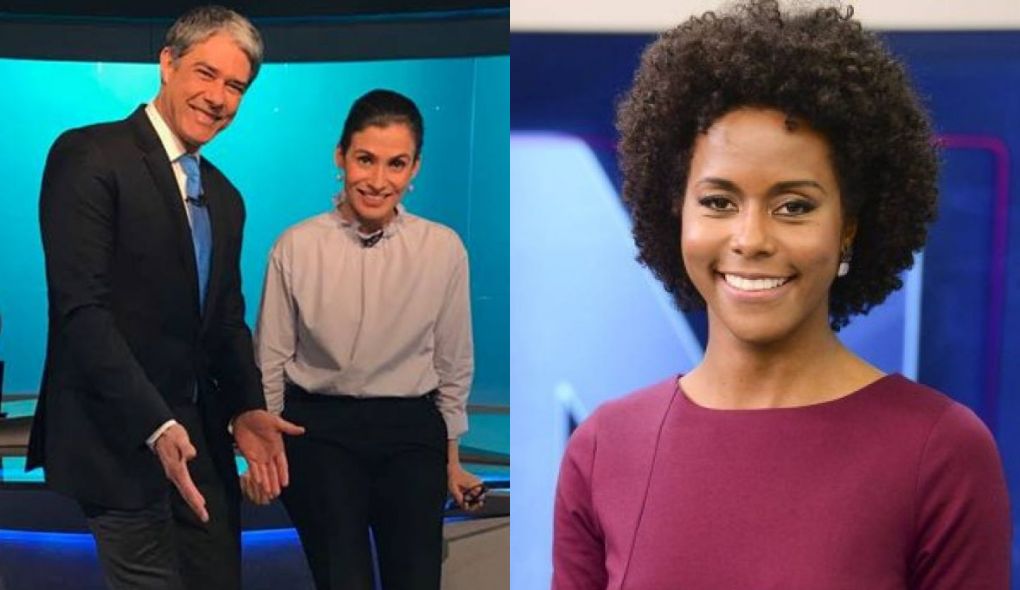 William Bonner, Renata Vasconcellos e Maju