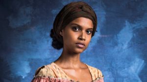 Damásia (Aline Dias) em O Tempo Não Para (Divulgação/ TV Globo)