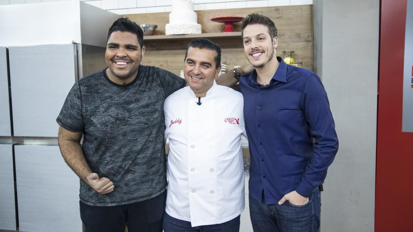 Fábio Porchat e Paulo Vieira participam do Batalha dos Confeiteiros