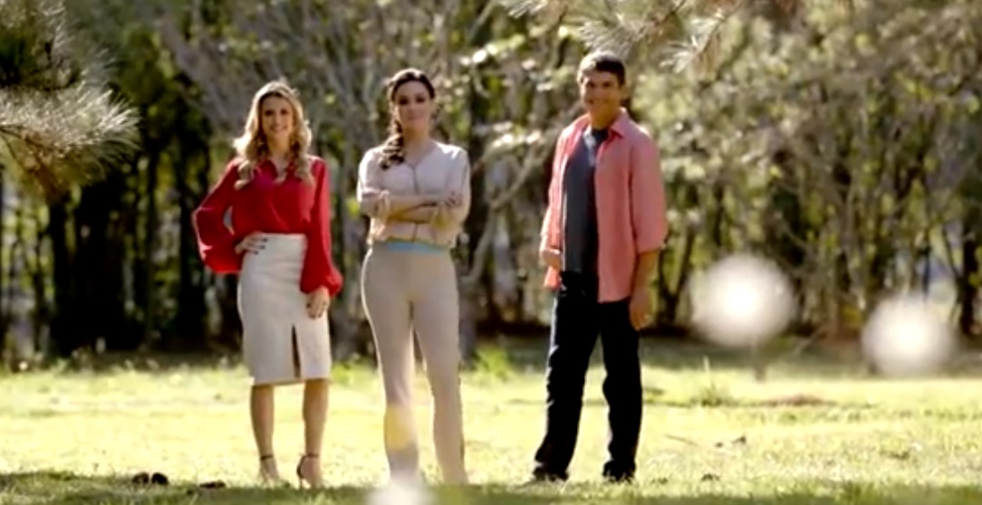 Beca Milano, Nadja Haddad e Olivier Anquier, apresentadores do Bake Off