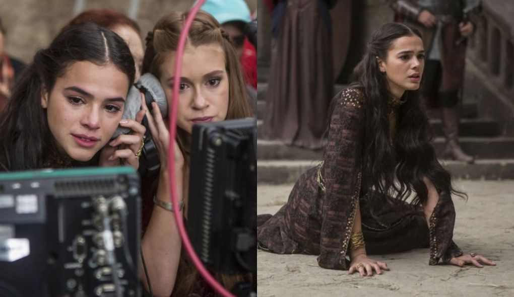 Bruna Marquezine nos bastidores de Deus Salve o Rei