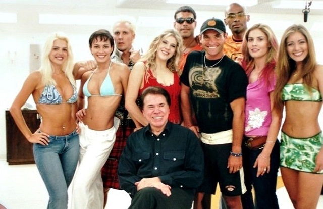 Elenco de Casa dos Artistas e Silvio Santos, do SBT