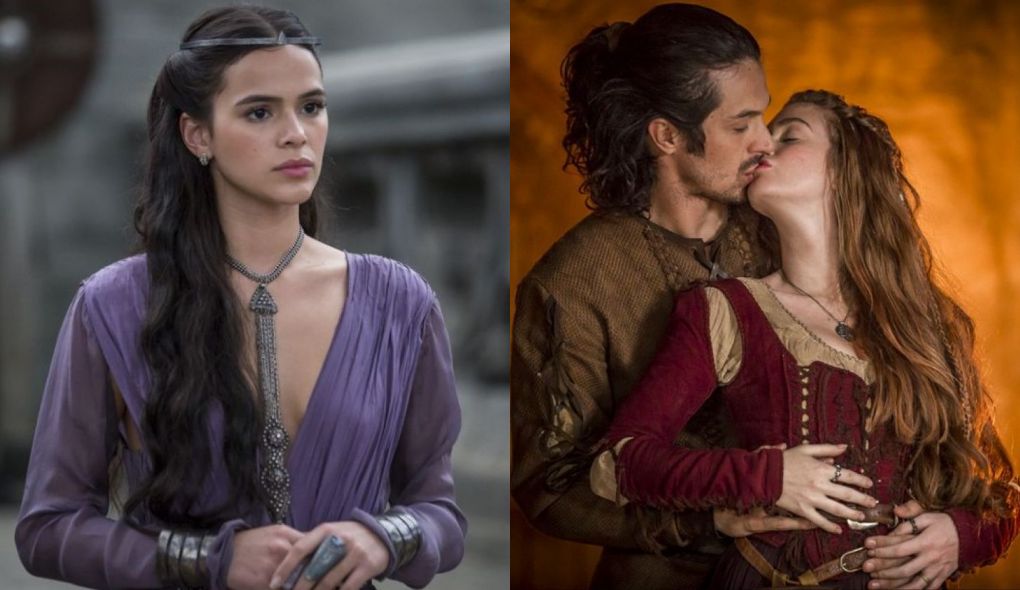 Catarina (Bruna Marquezine), Afonso (Romulo Estrela) e Amalia (Marina Ruy Barbosa) de Deus Salve o Rei