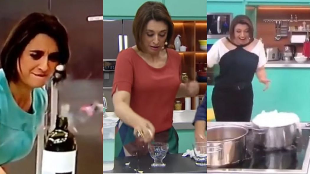 Catia Fonseca cometeu algumas gafes no Melhor da Tarde