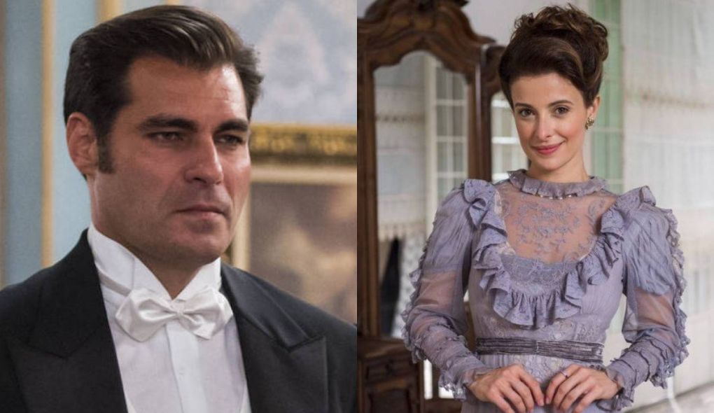 Darcy (Thiago Lacerda) e Briana (Bruna Spinola) de Orgulho e Paixao