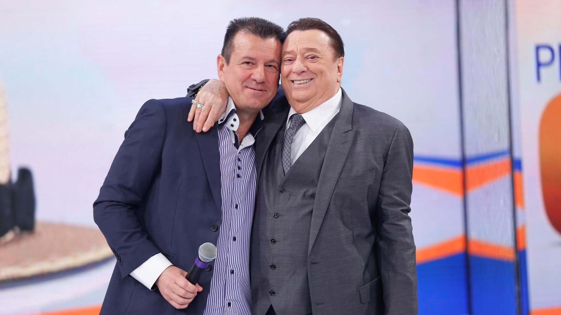 Dunga e Raul Gil no Programa Raul Gil