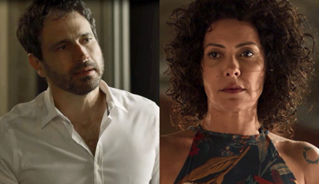 Edgar (Caco Ciocler) e Cacau (Fabiula Nascimento) de Segundo Sol