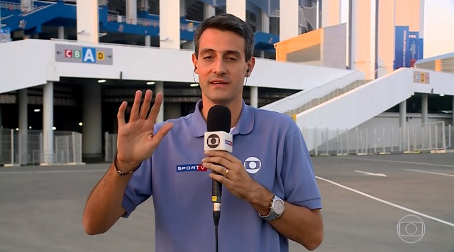 Repórter Edgar Alencar, da Globo