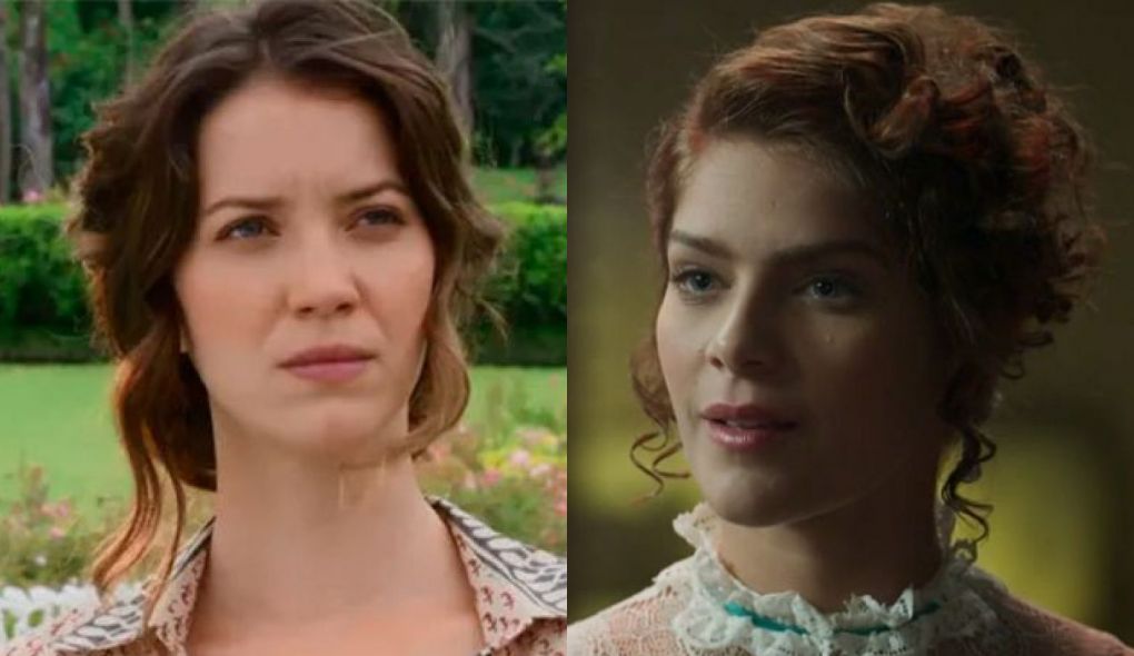 Elisabeta (Nathalia Dill) e Charlotte (Isabella Santoni) de Orgulho e Paixao
