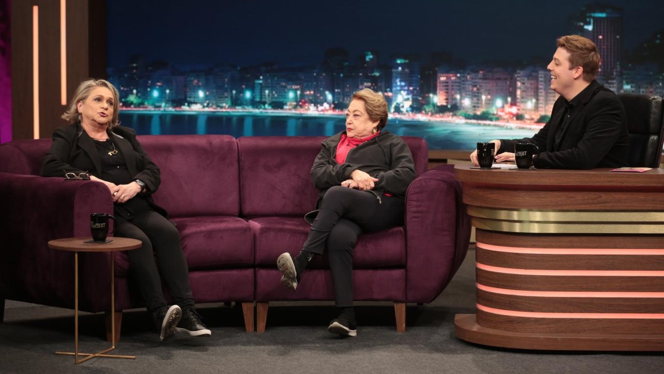 Fafy Siqueira e Suely Franco no Programa do Porchat