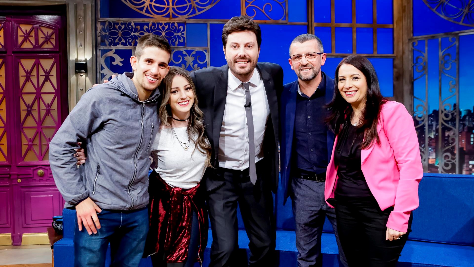 Família Visurdo no The Noite com Danilo Gentili