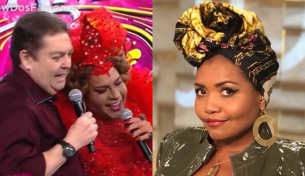 Faustao, Tiago Abravanel e Gaby Amarantos