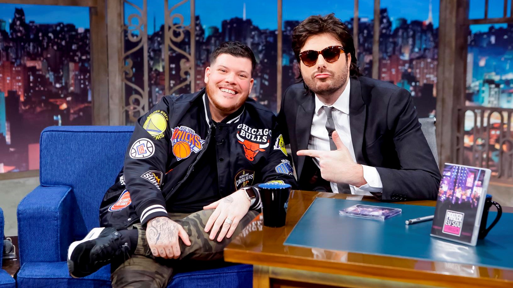 Ferrugem e Danilo Gentili no The Noite