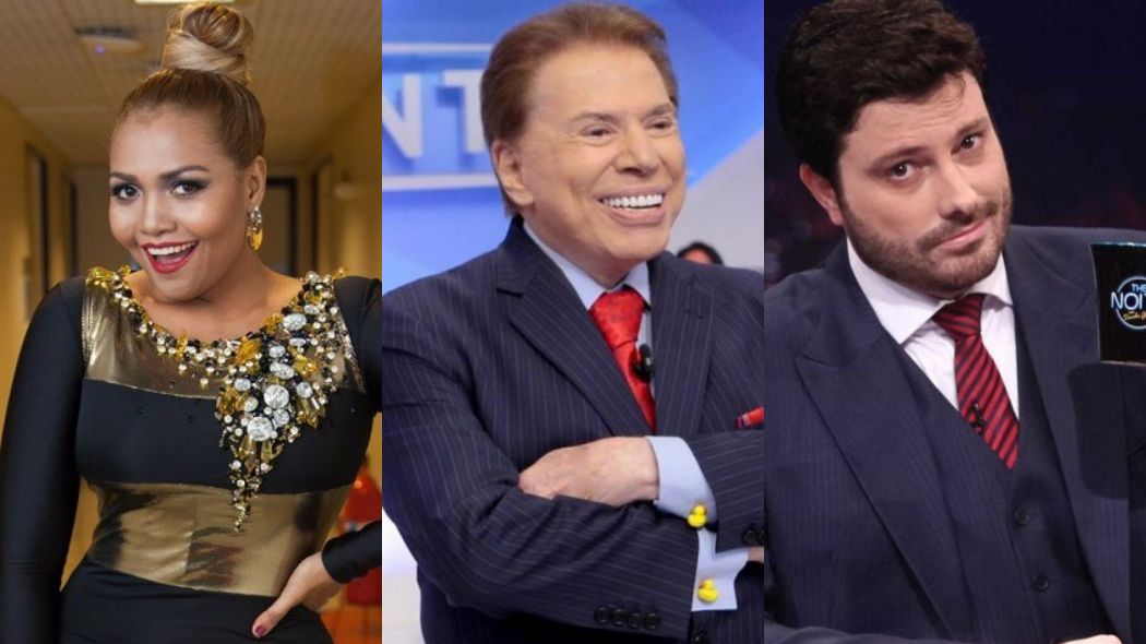 Gaby Amarantos, Silvio Santos e Danilo Gentili