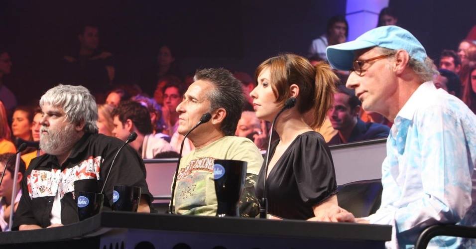Jurados do programa Ídolos, no SBT