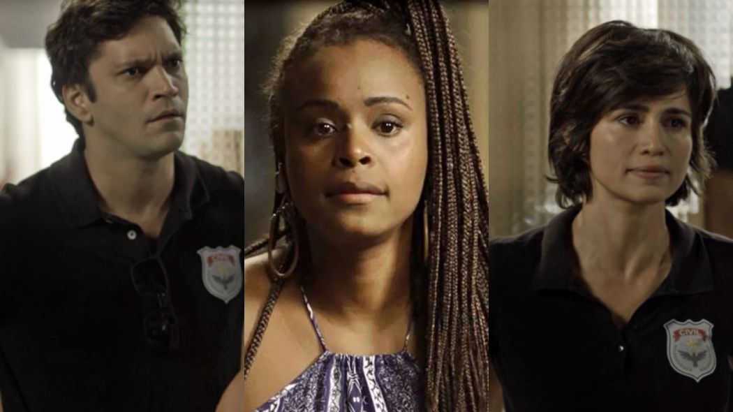 Ionan (Armando Babaioff), Doralice (Roberta Rodrigues) e Maura (Nanda Costa) de Segundo Sol