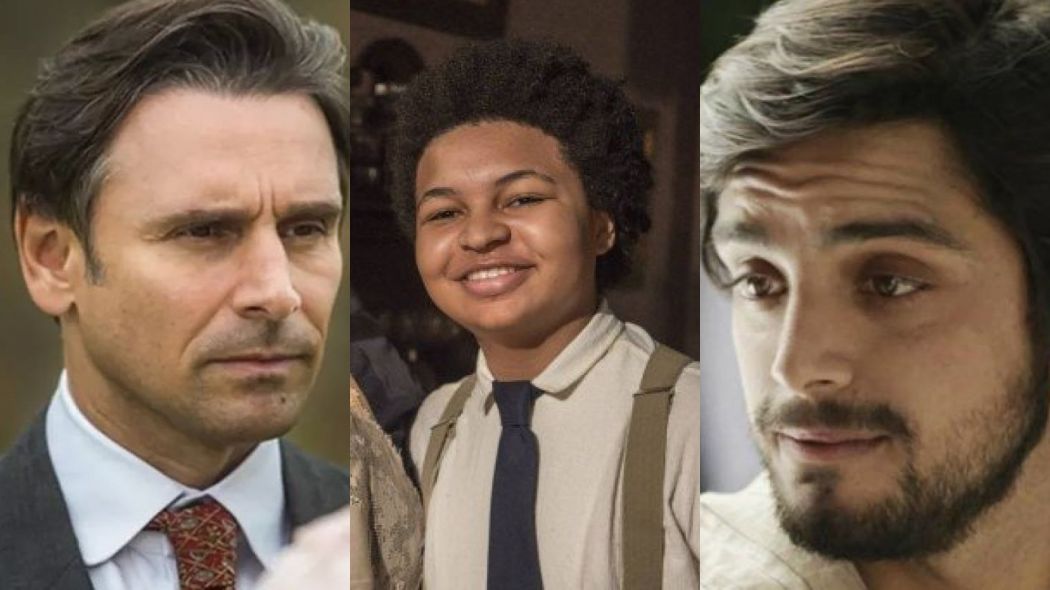 Jorge (Murilo Rosa), Estilingue (JP Rufino) e Ernesto (Rodrigo Simas) de Orgulho e Paixao