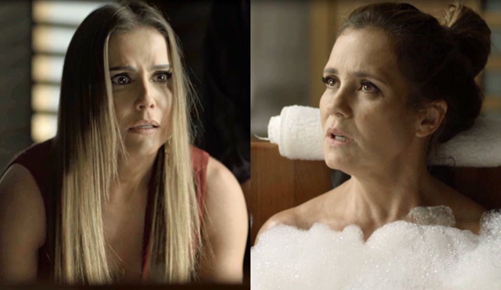 Karola (Deborah Secco) e Laureta (Adriana Esteves) de Segundo Sol