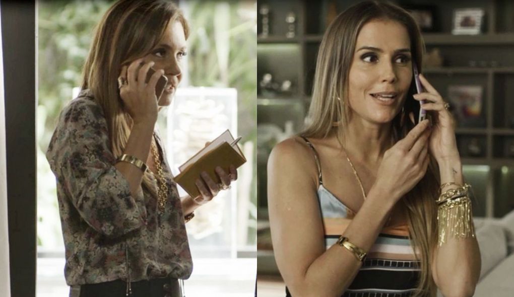 Laureta (Adriana Esteves) e Karola (Deborah Secco) de Segundo Sol