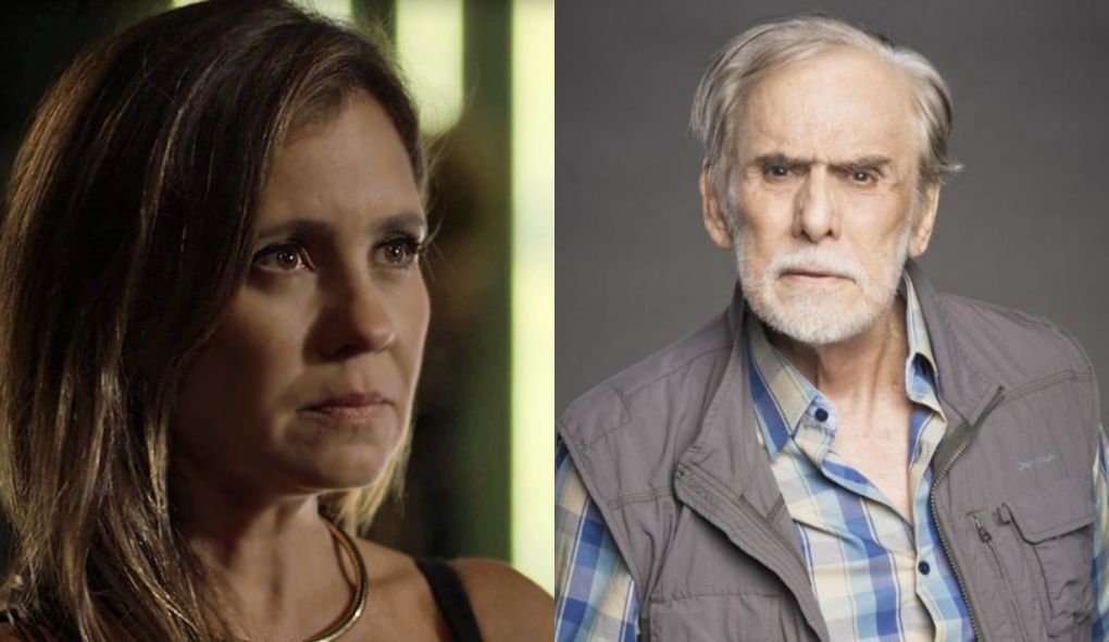 Laureta (Adriana Esteves) e Nestor (Francisco Cuoco) de Segundo Sol
