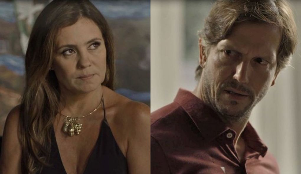 Laureta (Adriana Esteves) e Remy (Vladimir Brichta) de Segundo Sol