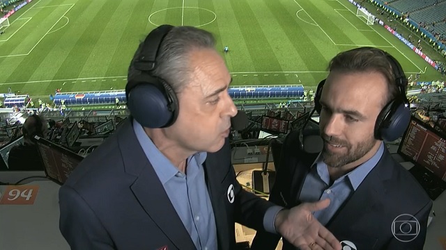 Luis Roberto e Roger Flores na Copa do Mundo