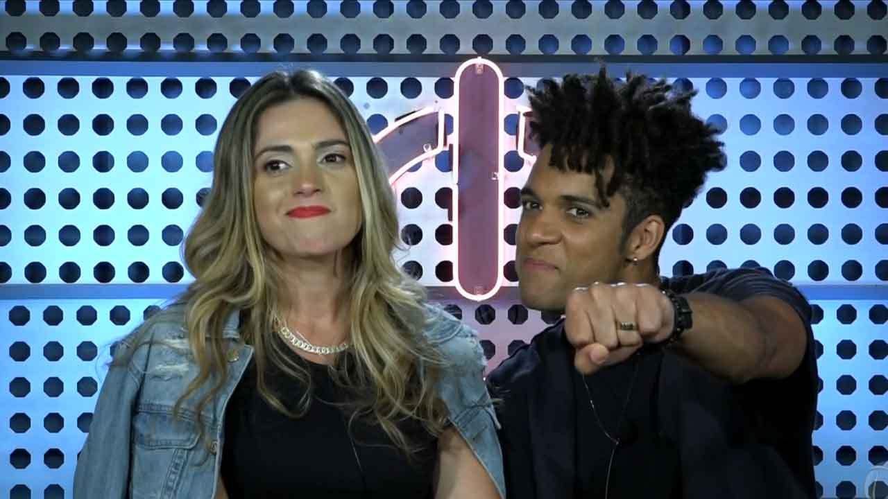 Nadja Pessoa e D'Black (Foto: Reprodução/RecordTV)